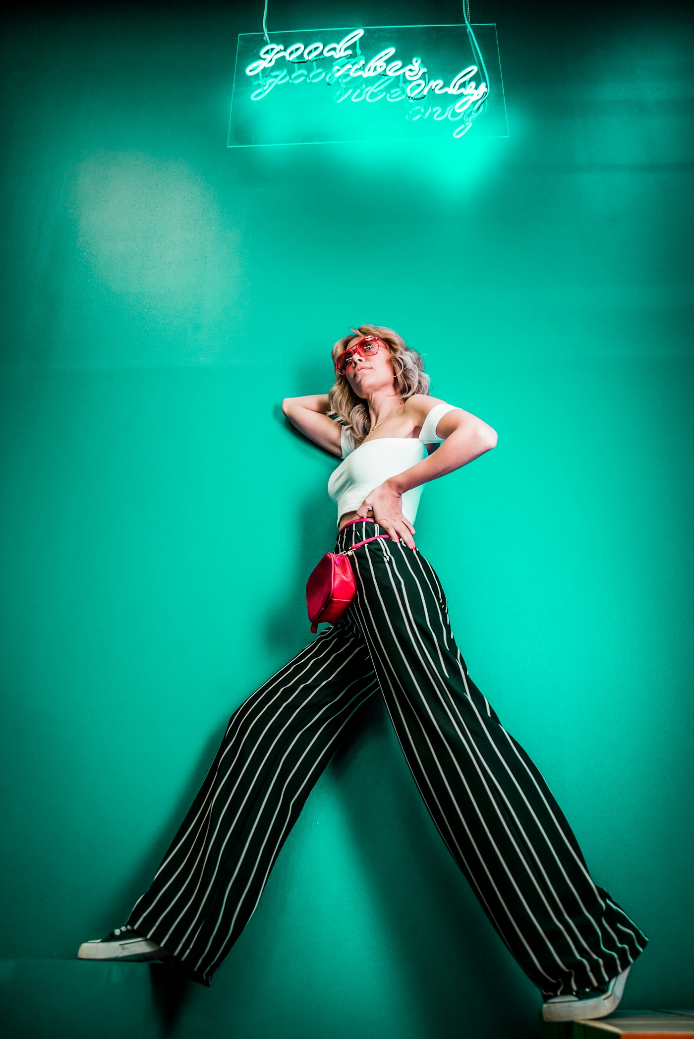 Fashion runway lighting and models